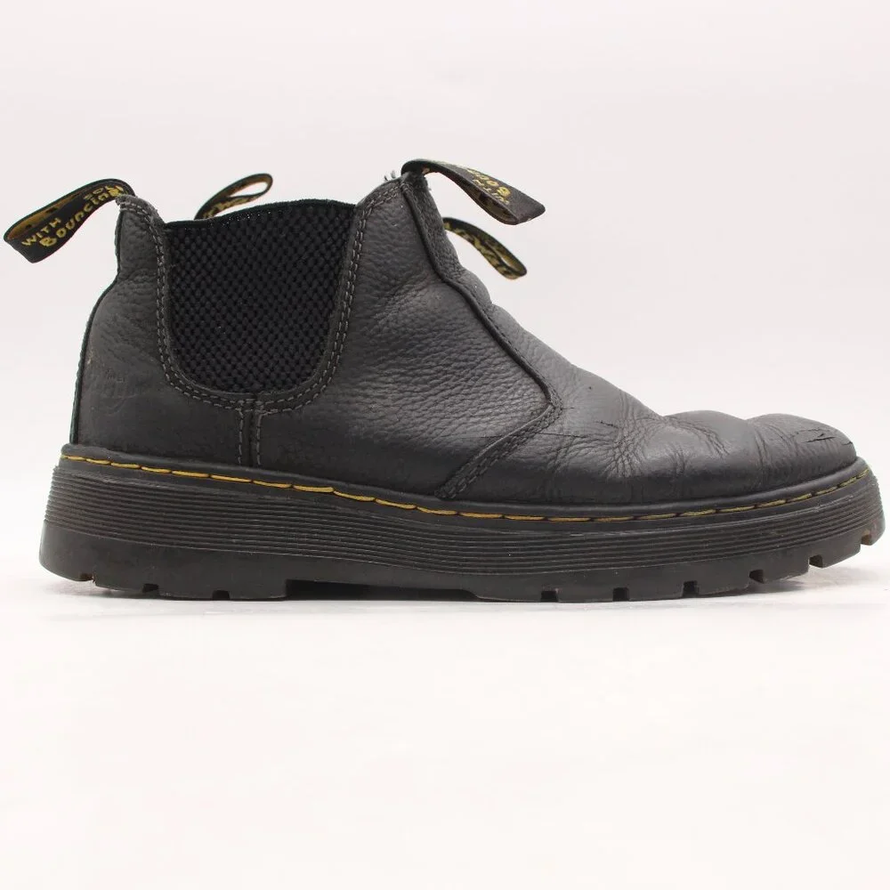 Dr. Doc Martens Hardie Men's Size 9 Black Leather Chelsea Boots Air Wair AW004